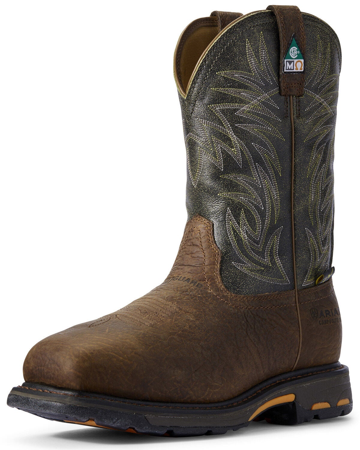 Ariat Men's WorkHog&reg; Met Guard Work Boots - Composite Toe, Brown, hi-res
