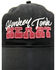 Idyllwind Women's Honky Tonk Heart Embroidered Mesh-Back Ball Cap, Black, hi-res