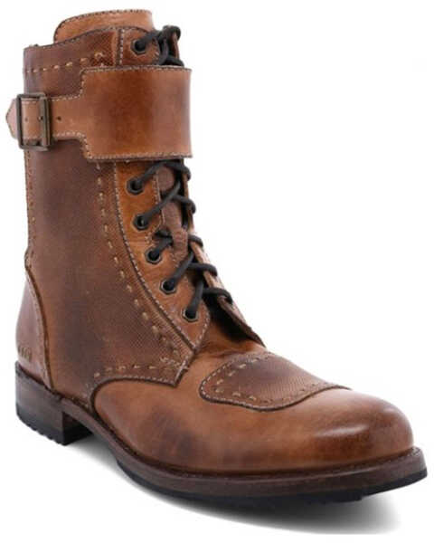 Bed Stu Men's Walker Western Casual Boots - Round Toe, Tan, hi-res