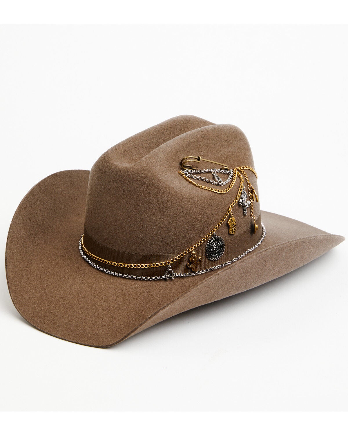 Shyanne Women's Stevie Wool Cowboy Hat, Chocolate, hi-res