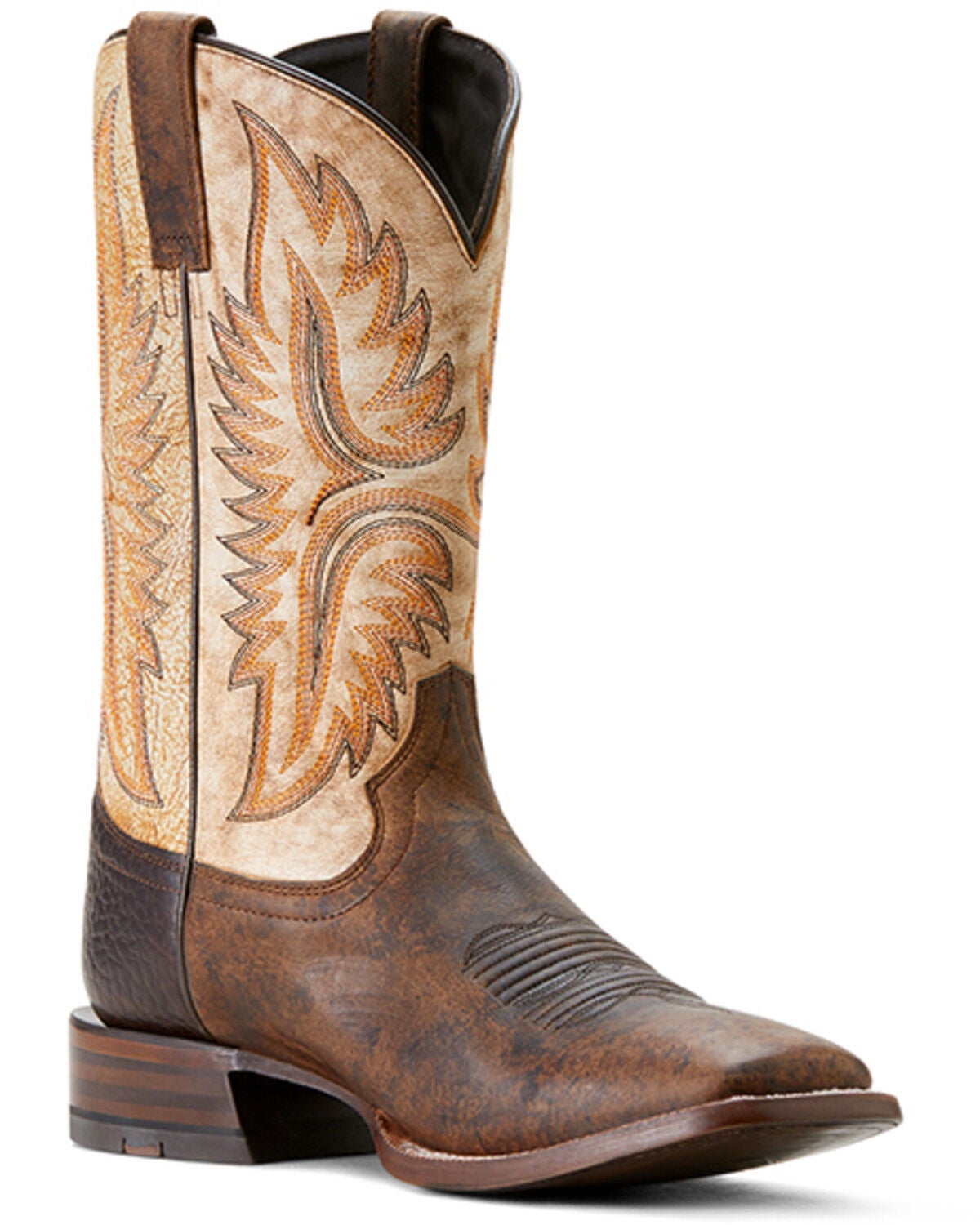 Ariat Men's Tanglewood Western Boots - Broad Square Toe, Brown, hi-res