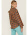 Levi's Women's Henri Flannel Emily Plaid Glazed Ginger Shirt, Orange, hi-res