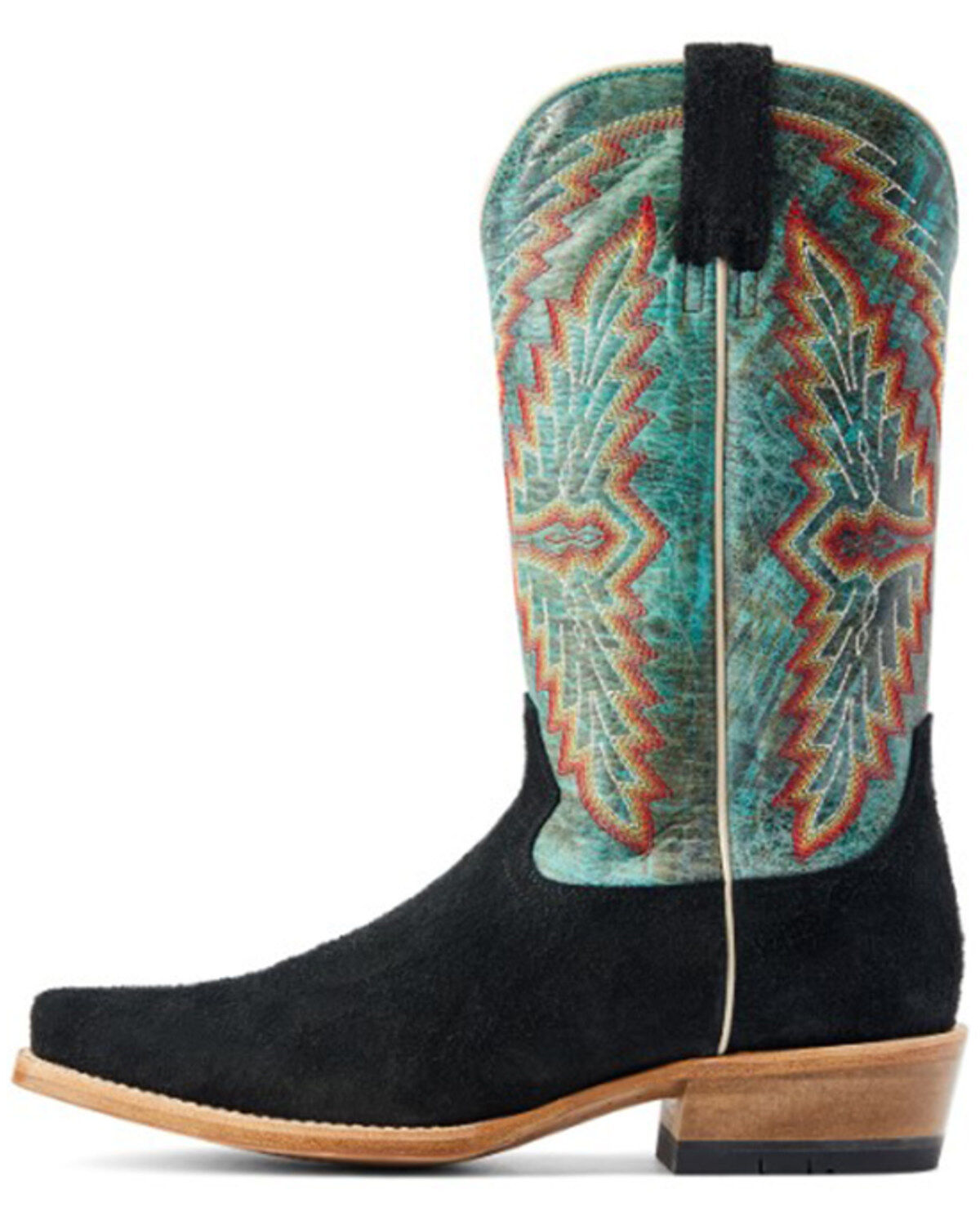 Image #2 - Ariat Men's Futurity Showman Roughout Western Boots - Square Toe, Black, hi-res