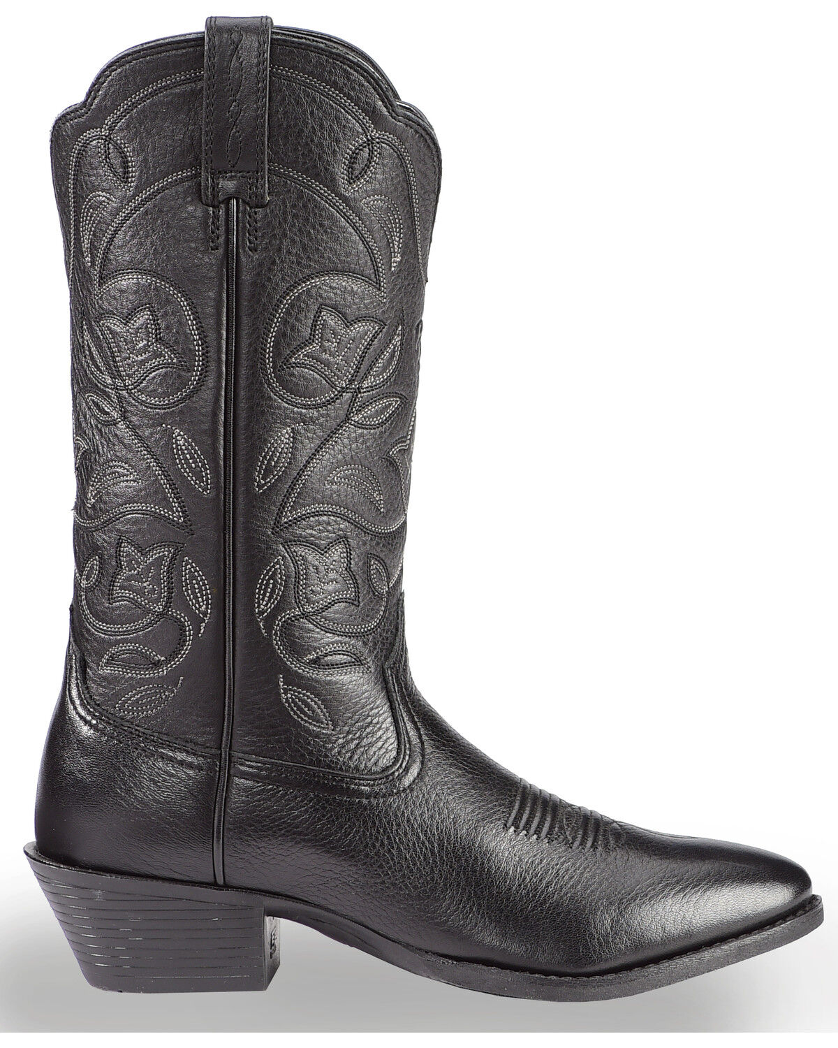 Image #3 - Ariat Women's Heritage Western Boots - Round Toe, Black, hi-res