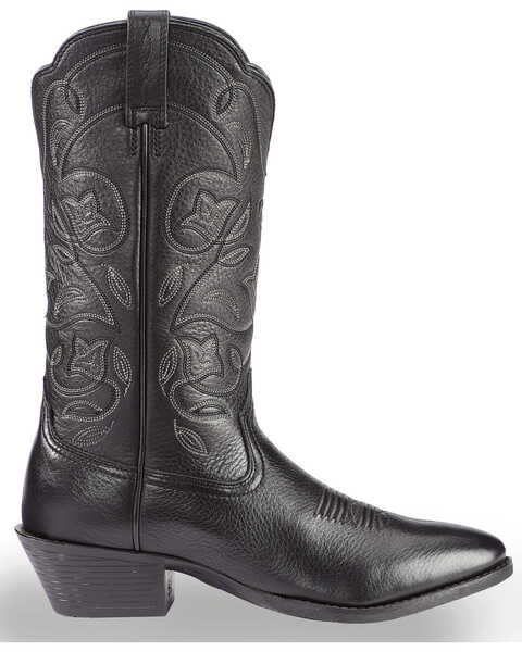 Image #3 - Ariat Women's 8" Deertan Western Boots - Round Toe, Black, hi-res