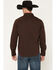 Image #4 - Seager Men's Ortega Eagle Embroidered Solid Long Sleeve Button-Down Western Shirt, Brown, hi-res