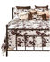 Image #1 - Wrangler Cowhide Quilt Set - Twin, Brown, hi-res