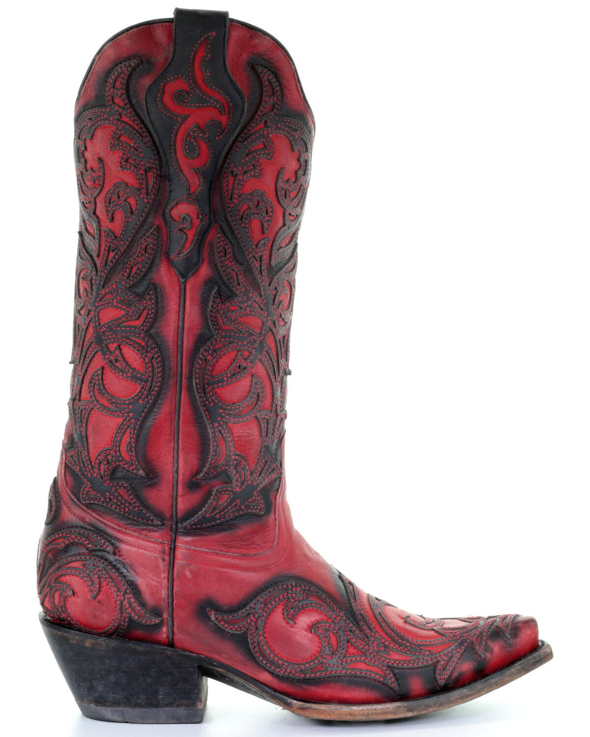 red black cowboy boots