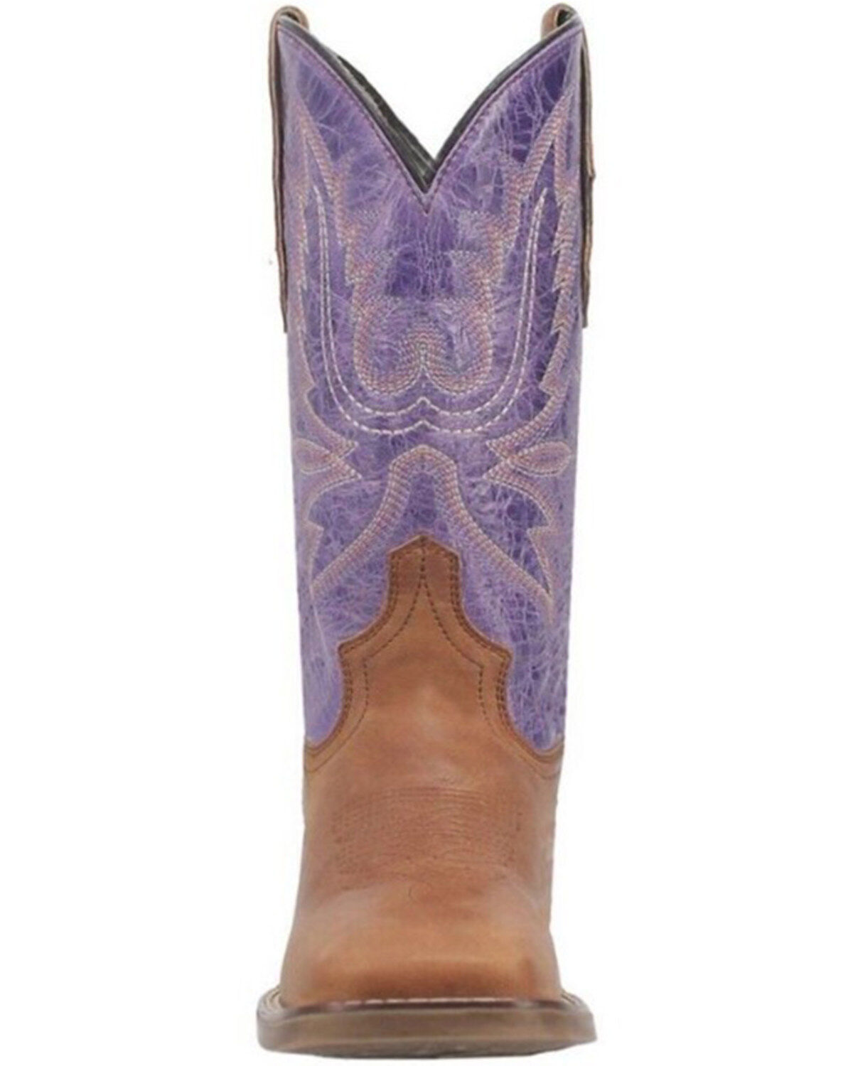 Image #4 - Laredo Women's 11" Western Boots - Broad Square Toe, Purple, hi-res