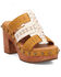Image #1 - Dingo Women's Chateau Wooden Sandals, Mustard, hi-res