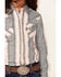 Image #2 - Cruel Girl Girls' Medallion Stripe Long Sleeve Snap Western Shirt, Pink, hi-res