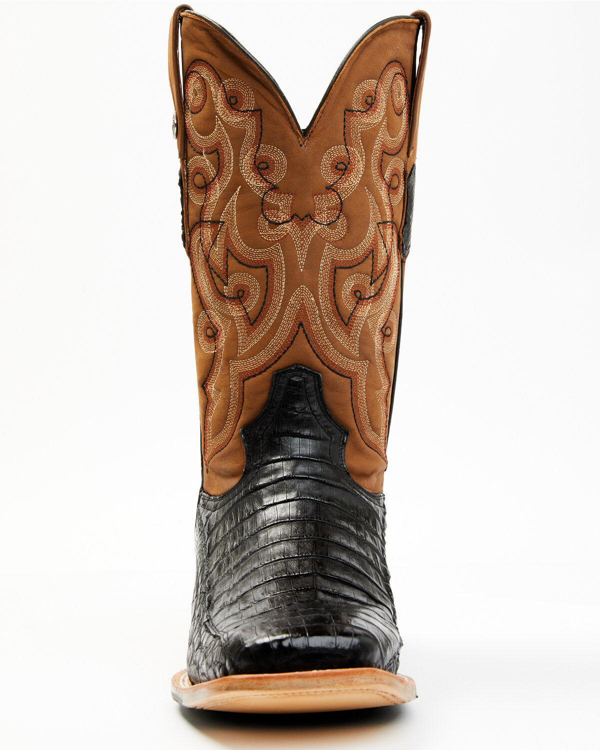 Product Name:  Tanner Mark Men's Exotic Caiman Belly Western Boots - Broad Square Toe