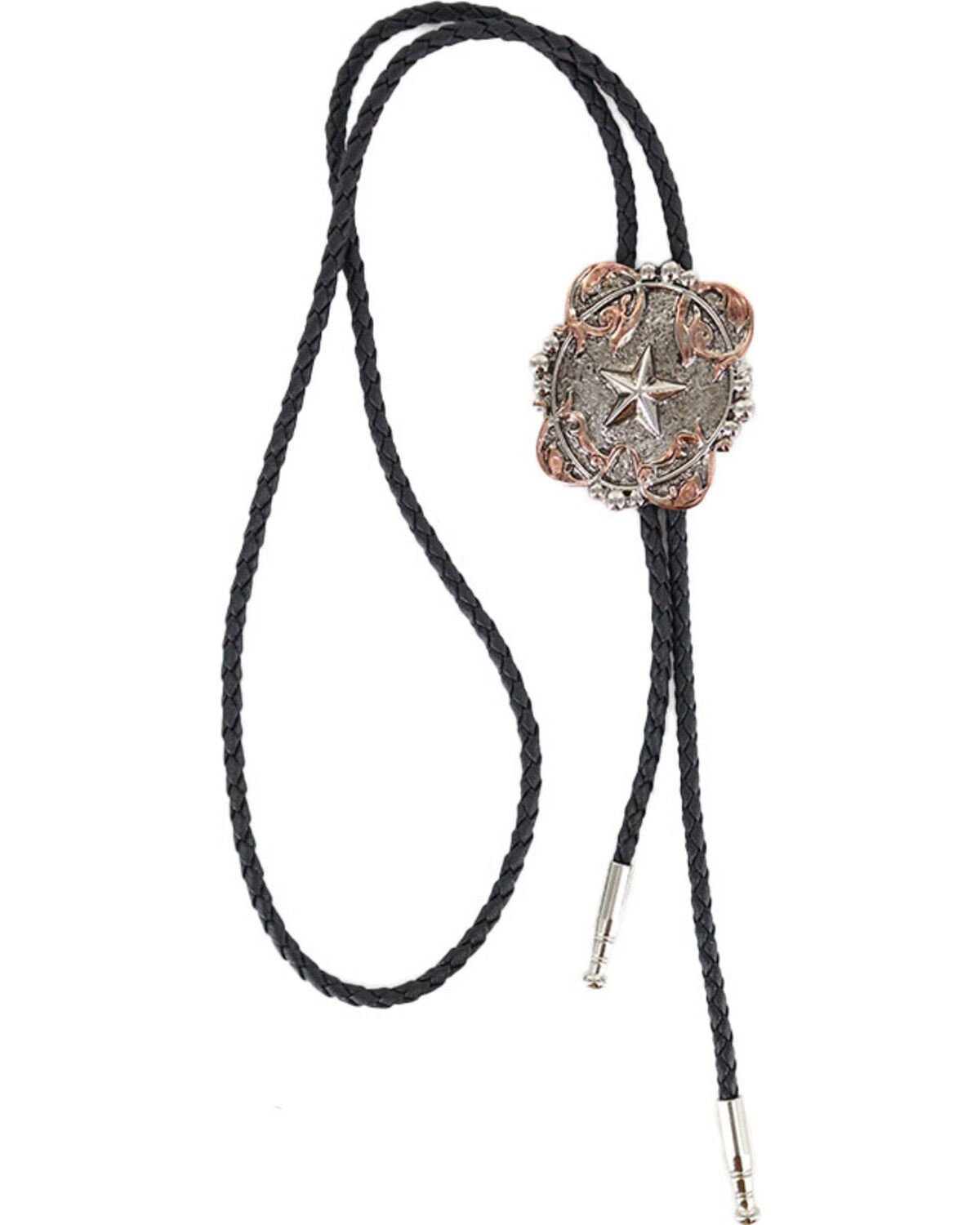 Image #1 - Cody James® Men's Western Star Bolo Tie, Silver, hi-res