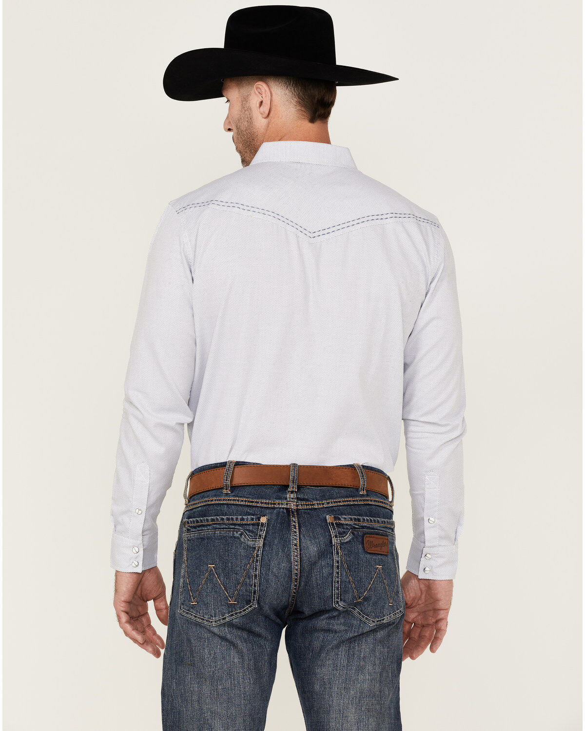 Image #4 - Cody James Men's Sand Creek Tonal Solid Long Sleeve Snap Western Shirt - Big & Tall, , hi-res