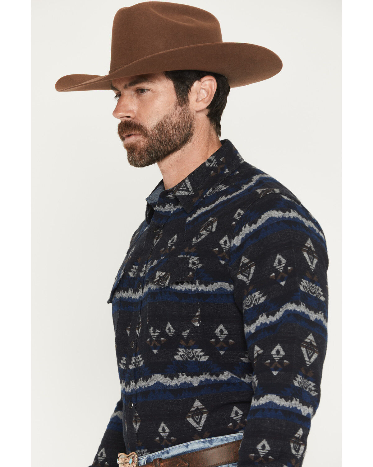 Product Name:  Cody James Men's Ironwood Southwestern Striped Long Sleeve Snap Flannel Shirt