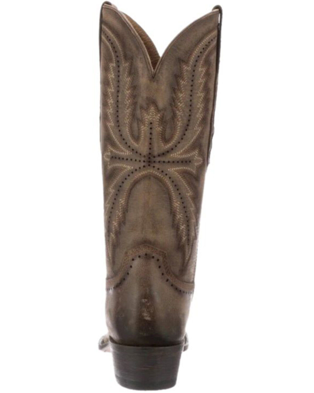 Image #4 - Lucchese Women's Marcella Western Boots - Snip Toe, Brown, hi-res