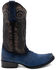 Image #2 - Ferrini Men's Roughrider Western Boots - Square Toe, Black, hi-res