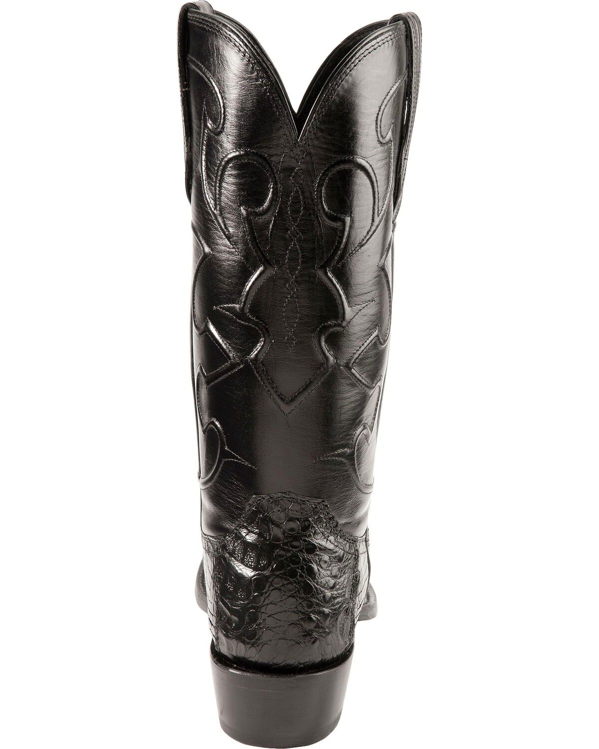 Image #7 - Lucchese Handmade 1883 Exotic Crocodile Belly Cowboy Boots - Round Toe, Black, hi-res
