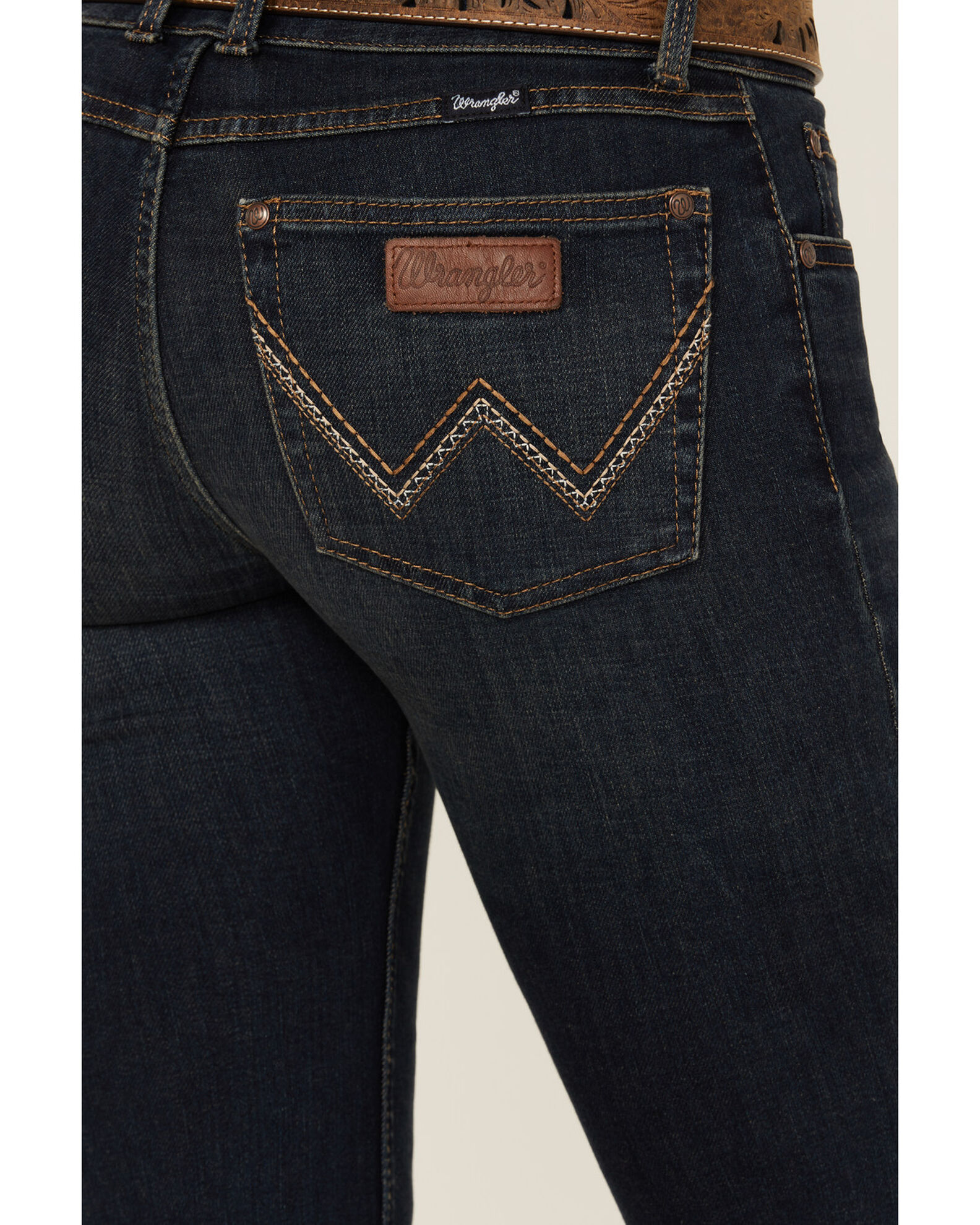 Product Name: Wrangler Retro Women's Dark Wash Mid Rise Bootcut Jeans