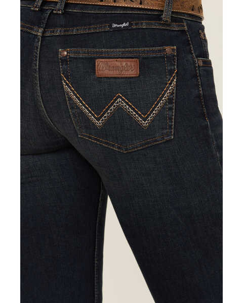 Image #4 - Wrangler Retro Women's Dark Wash Mid Rise Bootcut Jeans , Dark Wash, hi-res