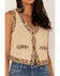 Idyllwind Women's Embroidered Floral Suede Vest, Tan, hi-res