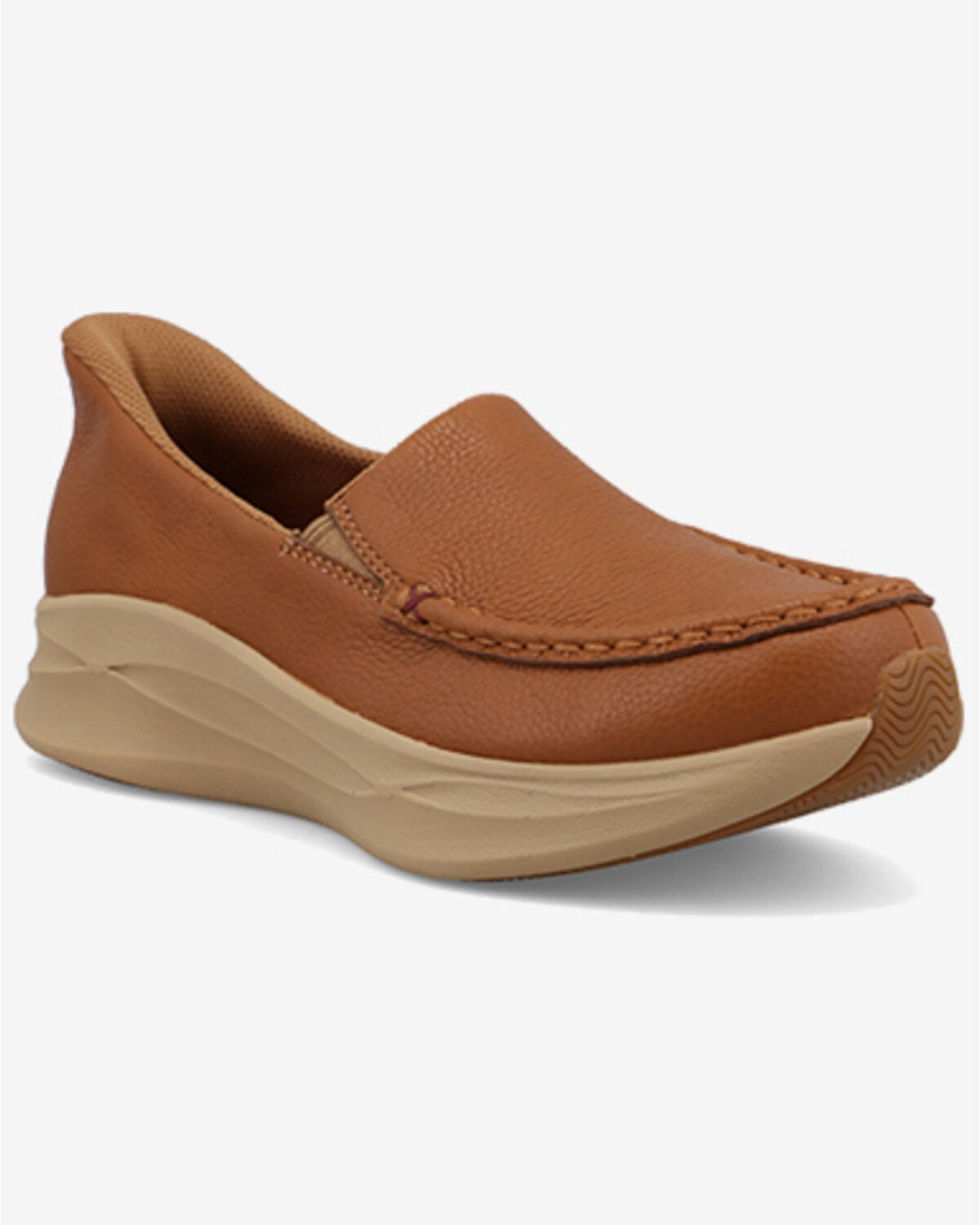Image #1 - Twisted X Women's EZ On&trade; Feather X&trade; Slip-On Casual Shoes - Moc Toe, Brown, hi-res