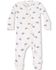 Image #1 - Angel Dear Infant Boys' Cowboy Hat Zippered Onesie, Ivory, hi-res