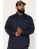 Image #1 - Hawx Men's All Out Solid Twill Long Sleeve Button-Down Work Shirt, Navy, hi-res