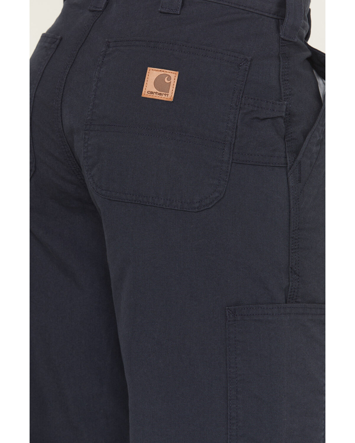 Image #4 - Carhartt Men's Canvas Dungaree Work Pants, Navy, hi-res