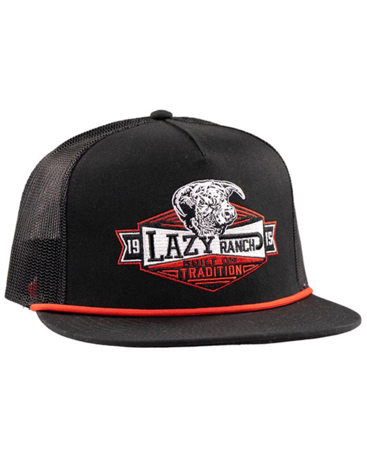 Lazy J Ranch Wear Men's Domino Ball Cap, Black, hi-res