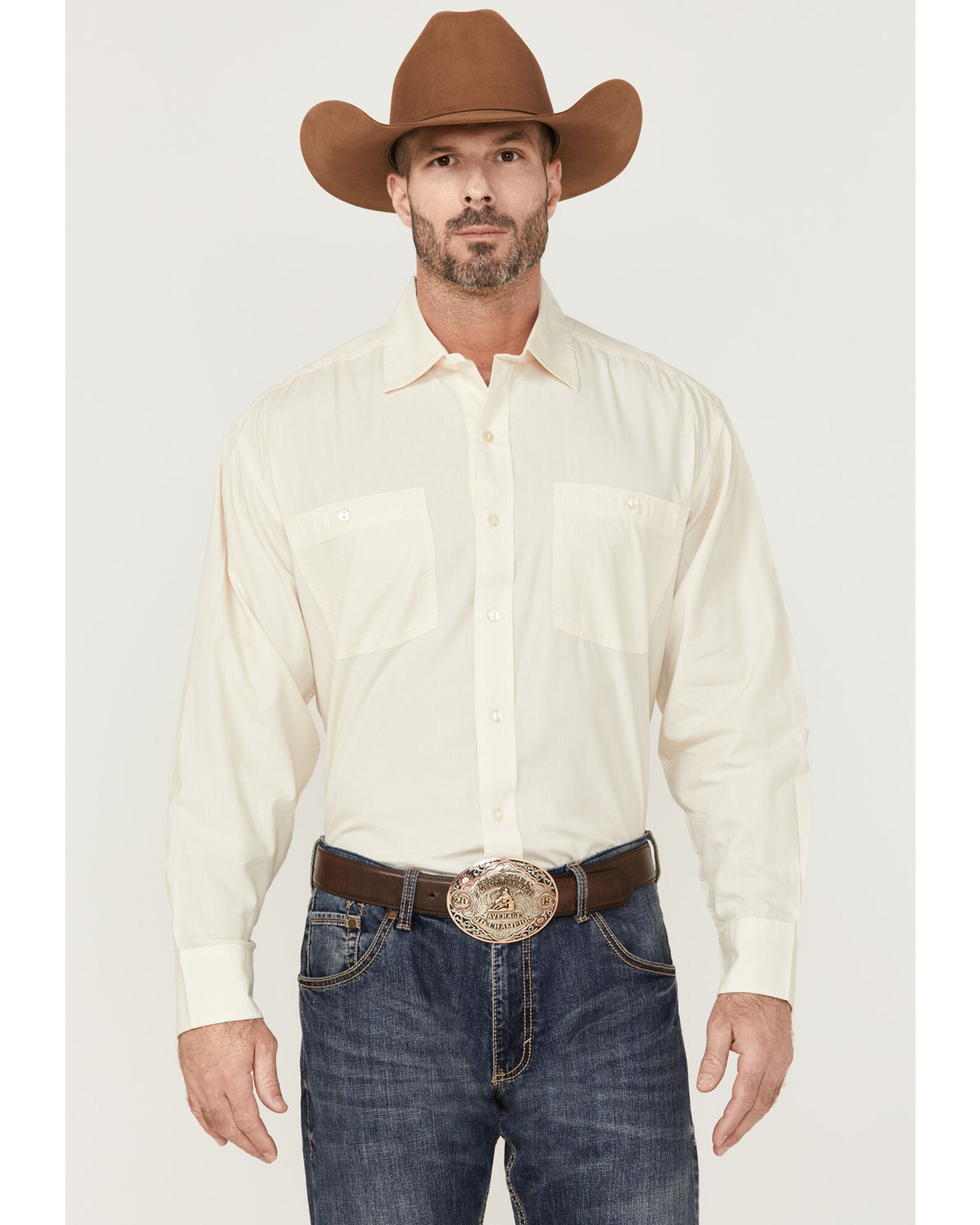 Product Name Resistol Men s Long Sleeve Button Down Western Shirt