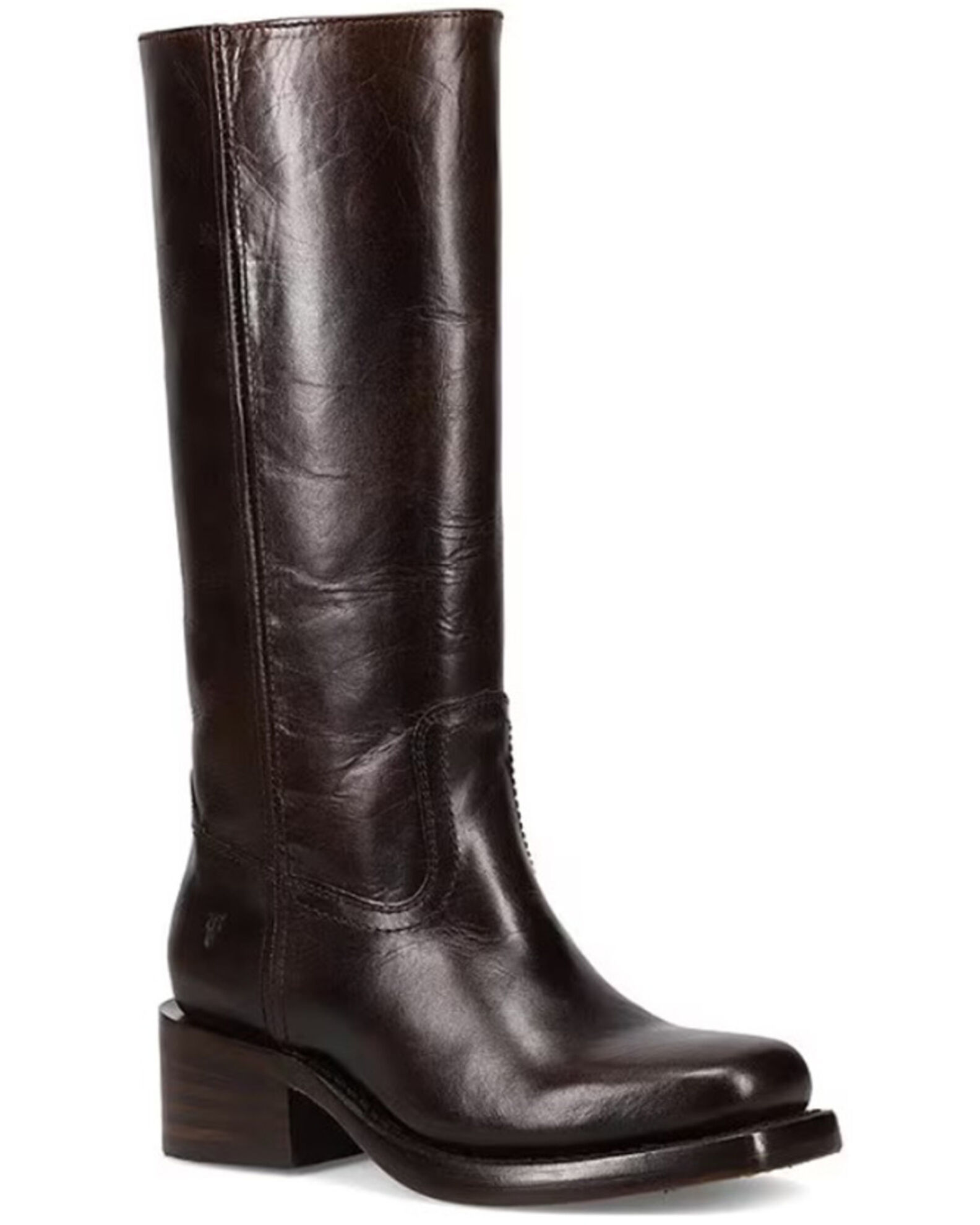 Image #1 - Frye Women's Campus Tall Fashion Boots - Round Toe, Dark Brown, hi-res