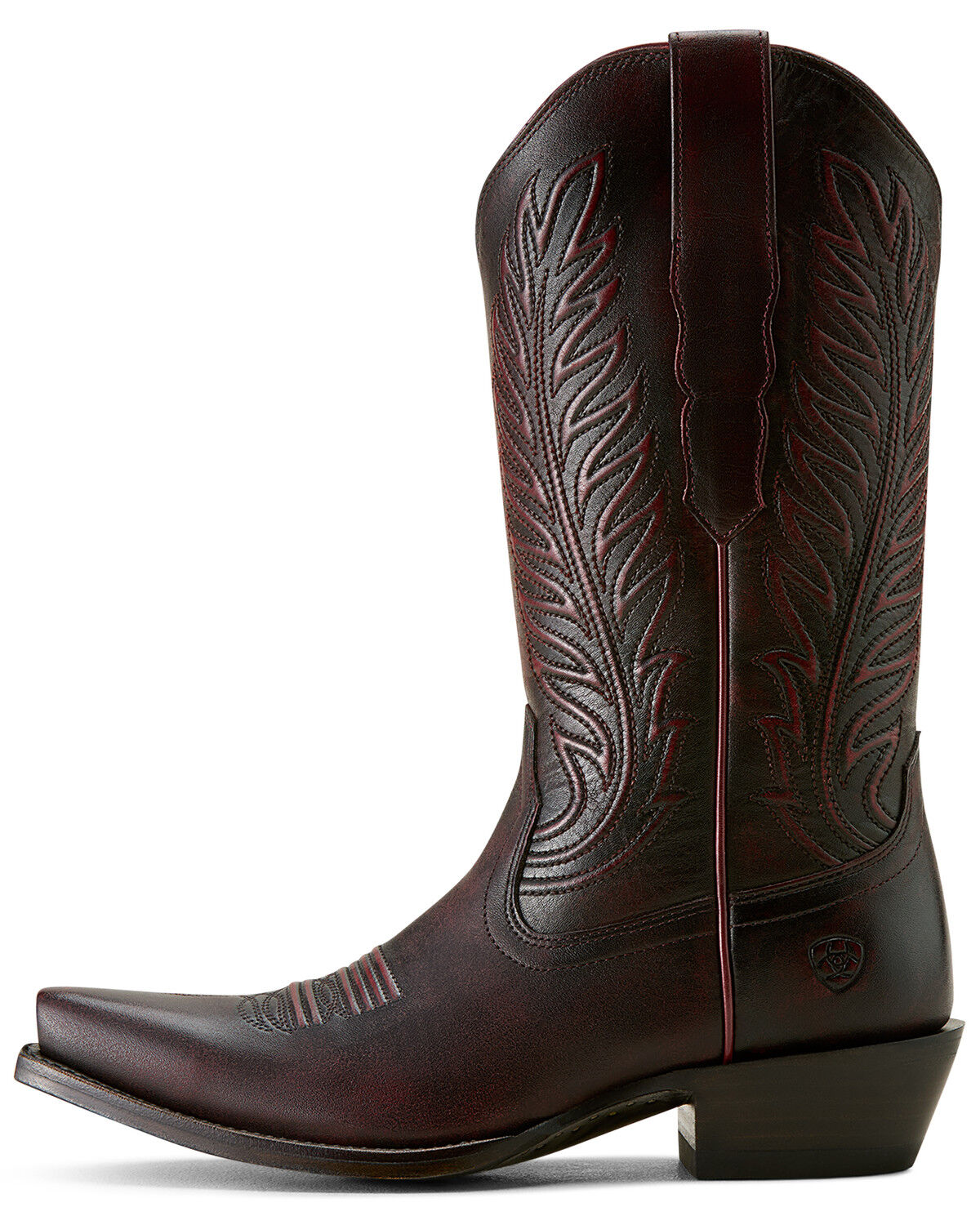 Image #4 - Ariat Women's Bowman Western Boots - Snip Toe, Black Cherry, hi-res