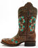 Image #4 - Corral Women's Studded Floral Embroidery Western Boots - Square Toe, , hi-res