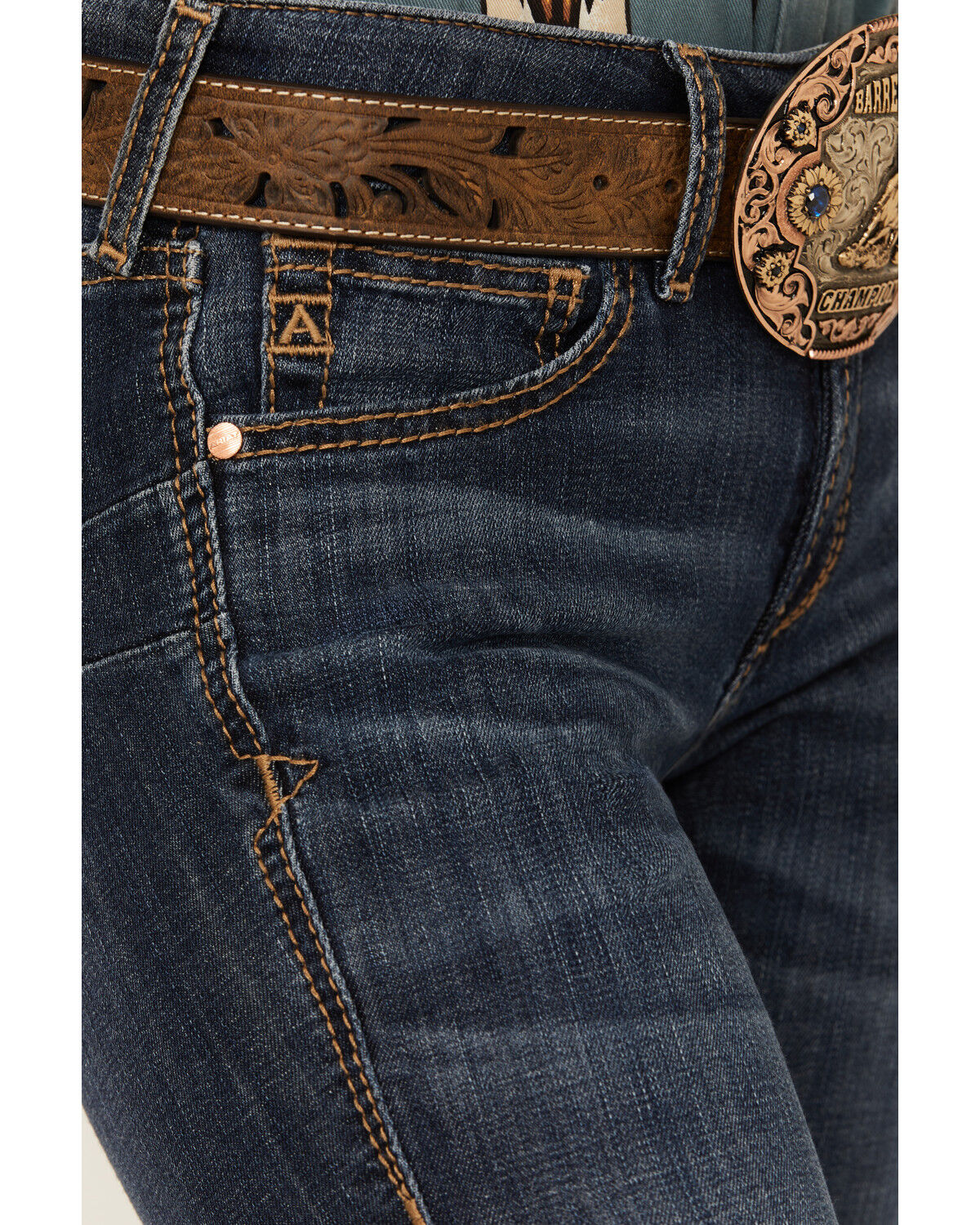 Product Name:  Ariat Women's Kallie Dark Wash Perfect Rise Flare Stretch Denim Jeans