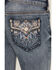 Image #4 - Shyanne Girls' Shay Medium Wash Southwestern Pocket Bootcut Stretch Denim Jeans, Medium Wash, hi-res