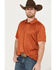 Image #2 - RANK 45® Men's Hardin Western Polo, Brown, hi-res