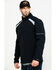 Hawx Men's Reflective Polar Fleece Moto Work Jacket - Tall , Black, hi-res