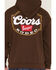 Image #4 - Coors Men's Boot Barn Exclusive Banquet Rodeo Badge Hooded Sweatshirt, Brown, hi-res