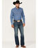 Cinch Men's Ian Dark Stonewash Performance Stretch Slim Bootcut Jeans , Indigo, hi-res