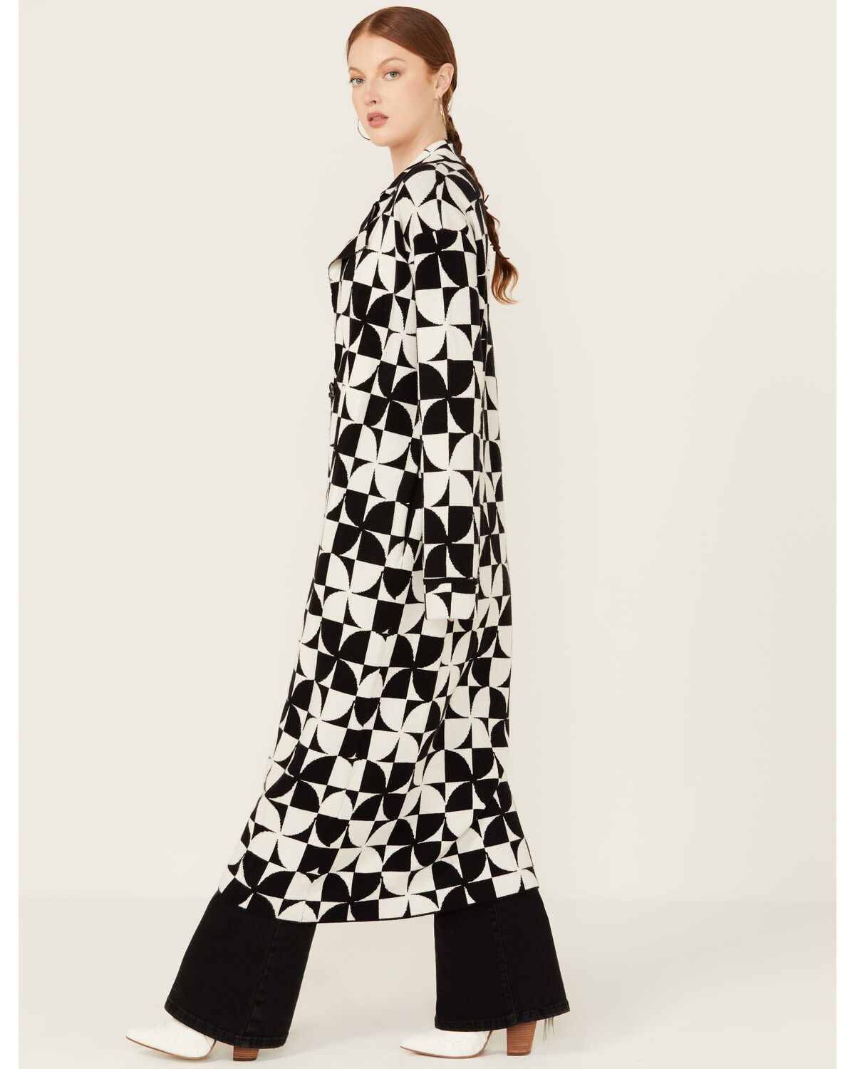 Image #3 - Show Me Your Mumu Women's Jane Floral Print Sweater Jacket, Black, hi-res