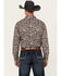 Image #4 - Cody James Men's Max Paisley Print Long Sleeve Button-Down Stretch Western Shirt, Burgundy, hi-res