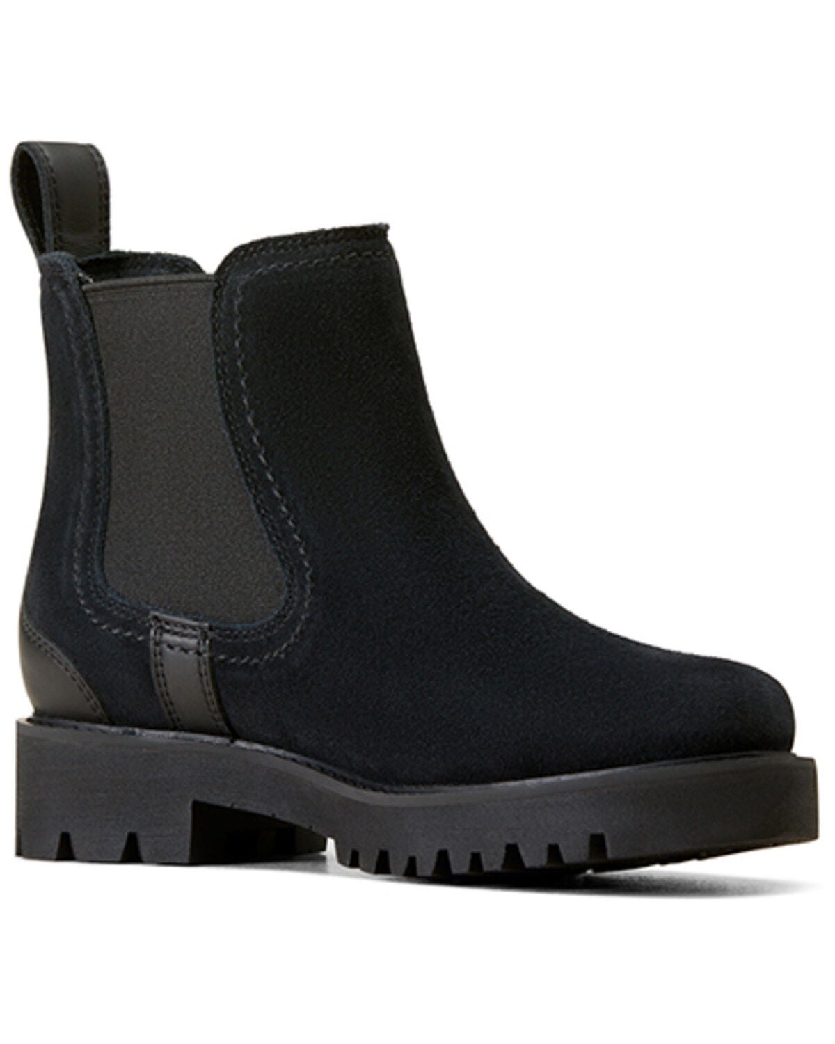 Ariat Women's Wexford Lug Waterproof Chelsea Boots - Round Toe, Black, hi-res