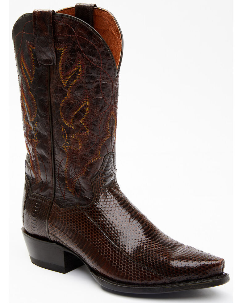 dan post chocolate python boots