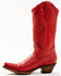 Planet Cowboy Women's It's All Red To Me Leather Western Boot - Snip Toe , Red, hi-res