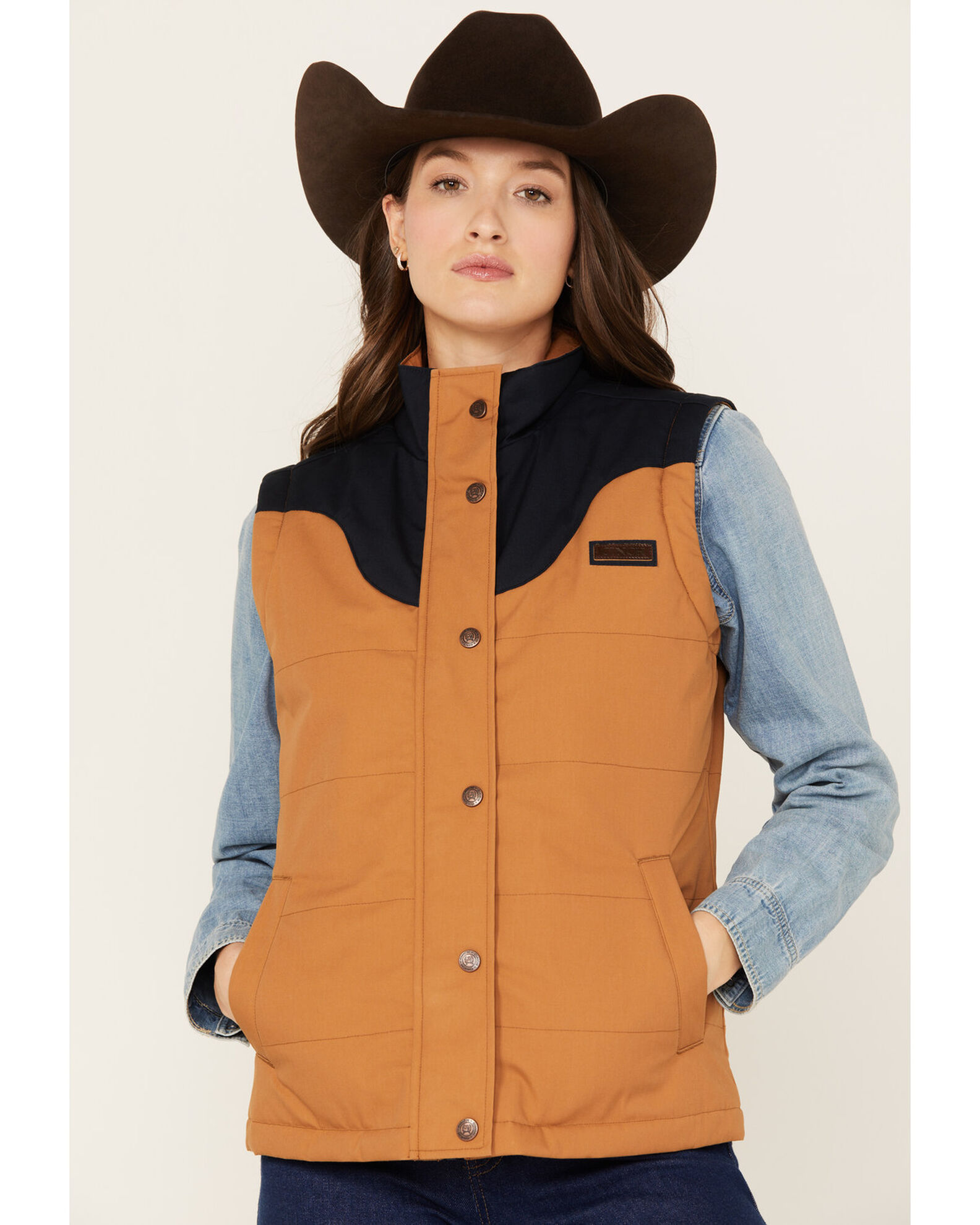 Cinch Women s Concealed Carry Canvas Vest Boot Barn