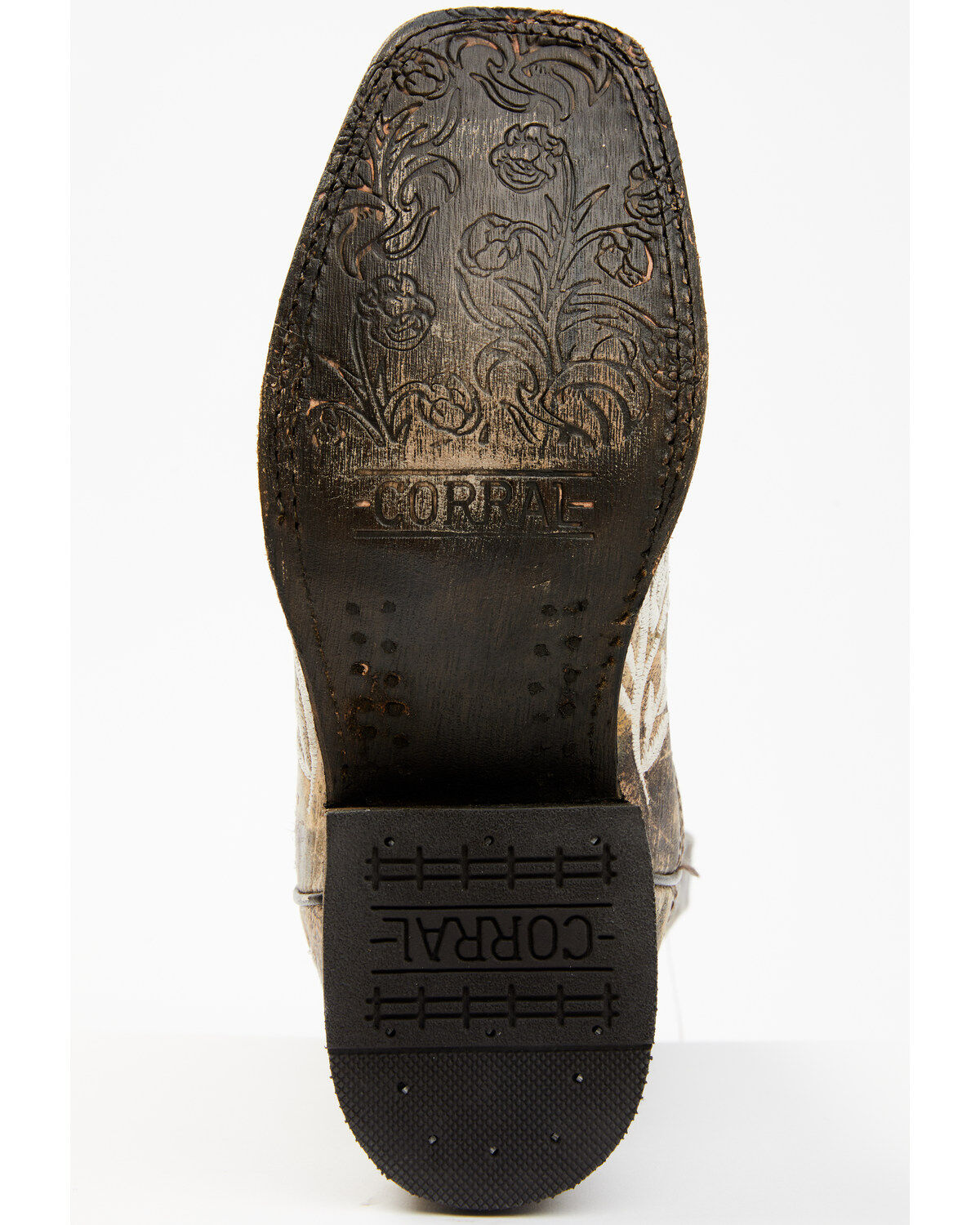 Image #8 - Corral Women's Glow in the Dark Western Boots - Square Toe, Brown, hi-res