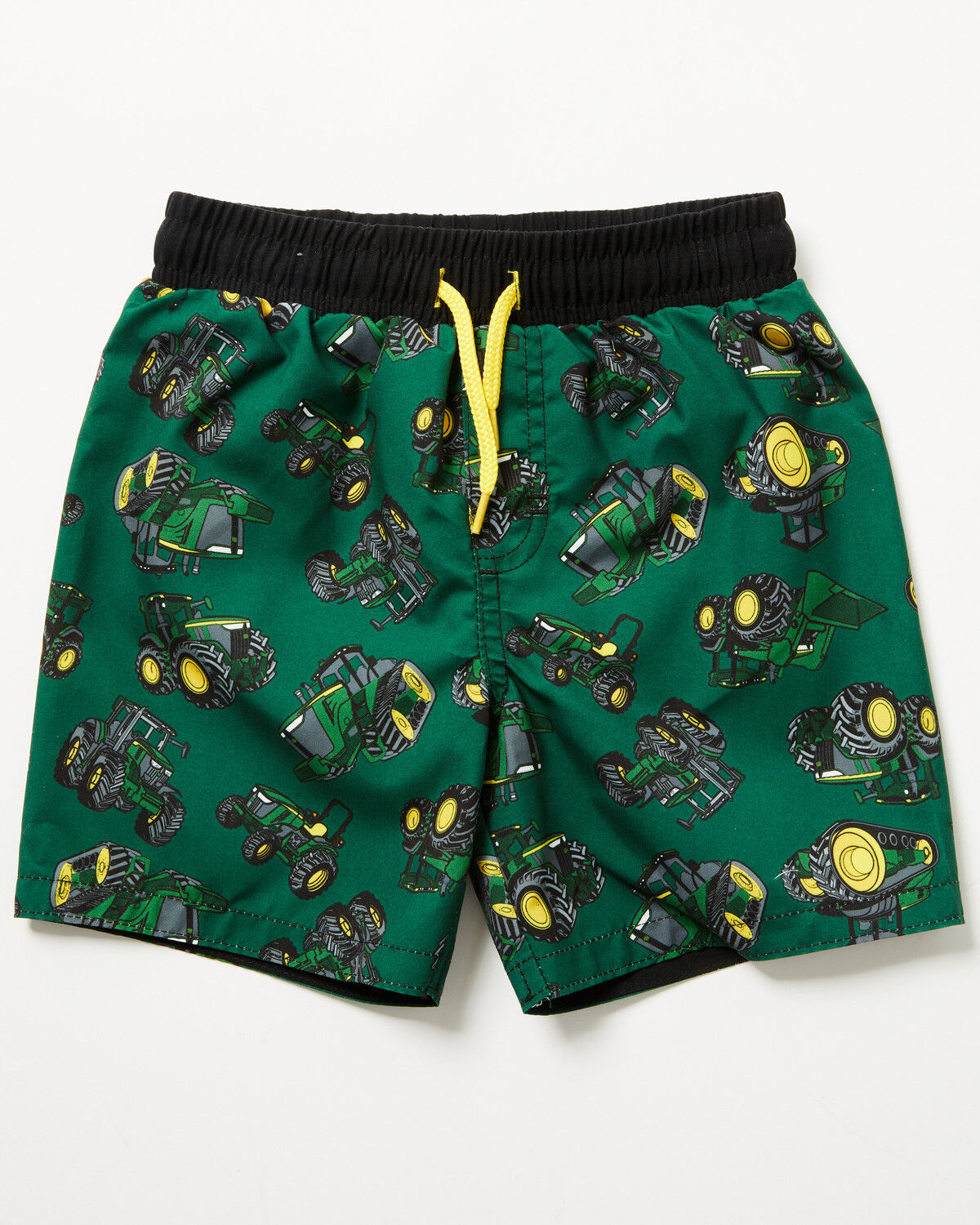 Image #1 - John Deere Toddler Boys' Tractor Print Swim Trunks, Green, hi-res