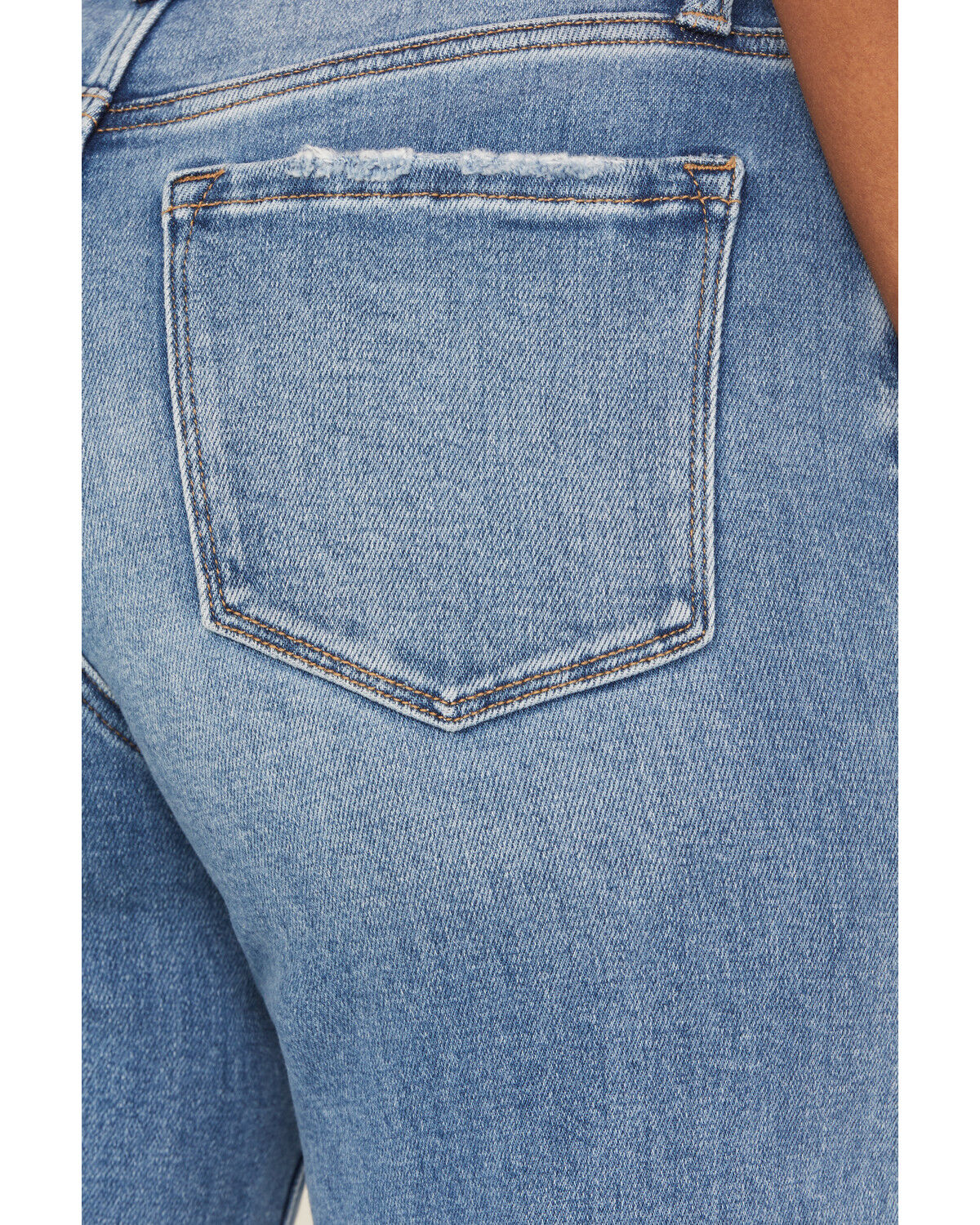 Product Name:  Vervet Women's Medium Wash High Rise Cuffed Wide Leg Denim Jeans