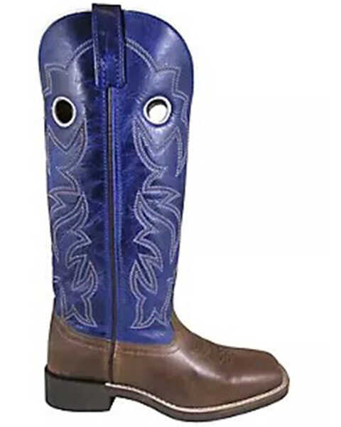 Smoky Mountain Boys' Maverick Western Boots - Square Toe, Blue, hi-res
